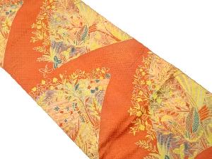 花鳥模様織り出し名古屋帯